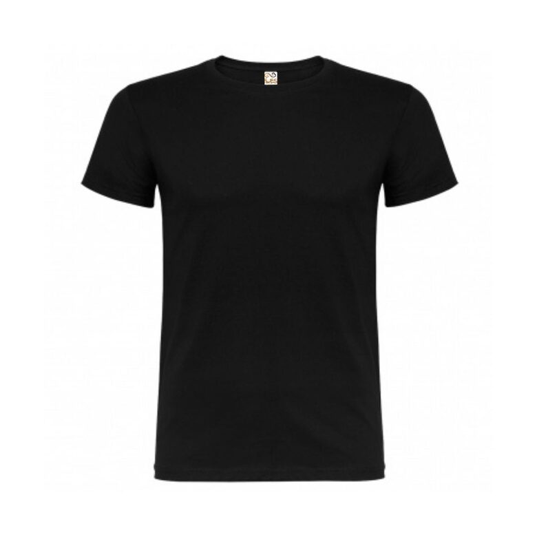 Melns kokvilnas t-krekls, vīriešu