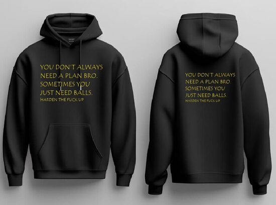 Hūdijs " You dont always need a plan bro... "