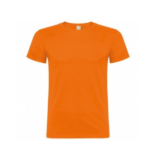 Oranžš kokvilnas t-krekls, vīriešu