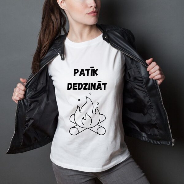 Sieviešu t-krekls " Patīk dedzināt "