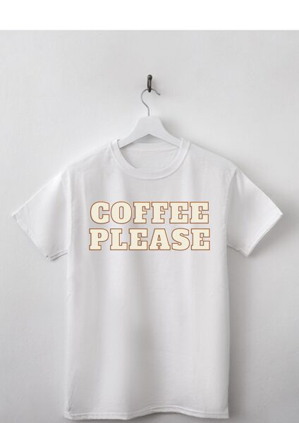 Sieviešu t-krekls " Coffee please "