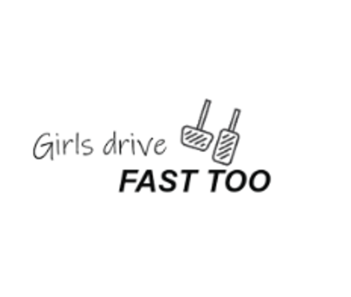 Uzlīme " Girls drive "