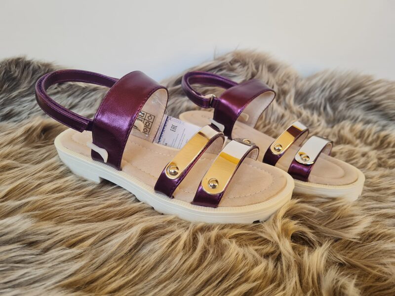 Sandales meitenēm, violetas, MURSU Finland