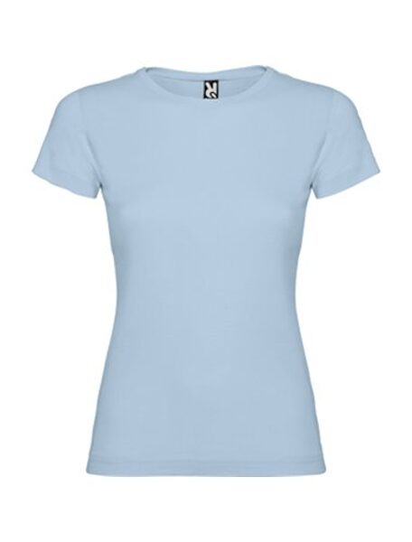 Sieviešu t-krekls, kokvilna Gaiši zils ( ir iespējams izveidot jūsu dizainu )