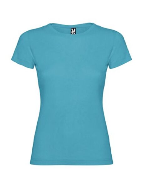 Sieviešu t-krekls, kokvilna Tirkīzs ( ir iespējams izveidot jūsu dizainu )